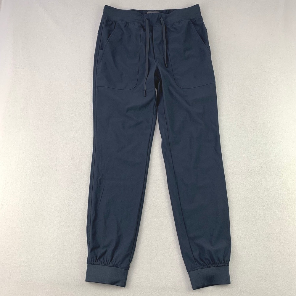 Vintage Genes Performance Jogger Pants Men S Blue Athletic Activewear Drawstring